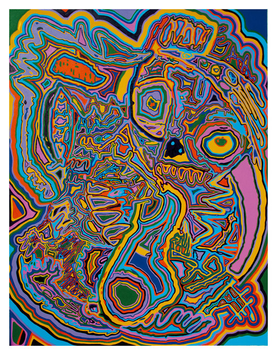 Bestiario II, 2022. Óleo sobre lienzo, 100 × 130 cm