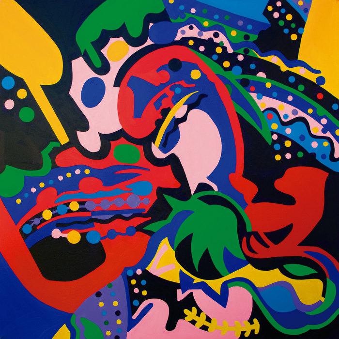 Carnaval. Composición II, 2013. Óleo sobre lienzo, 130 × 130 cm