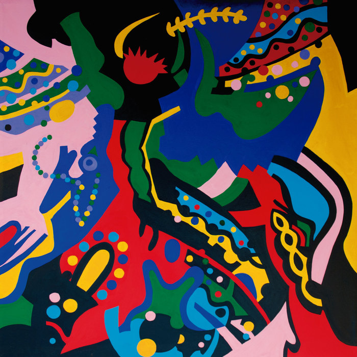 Carnaval. Composición III, 2013. Óleo sobre lienzo, 130 × 130 cm