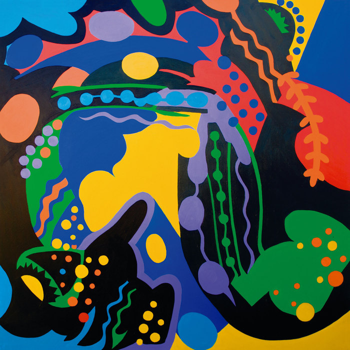 Carnaval. Composición IV, 2013. Óleo sobre lienzo, 130 × 130 cm