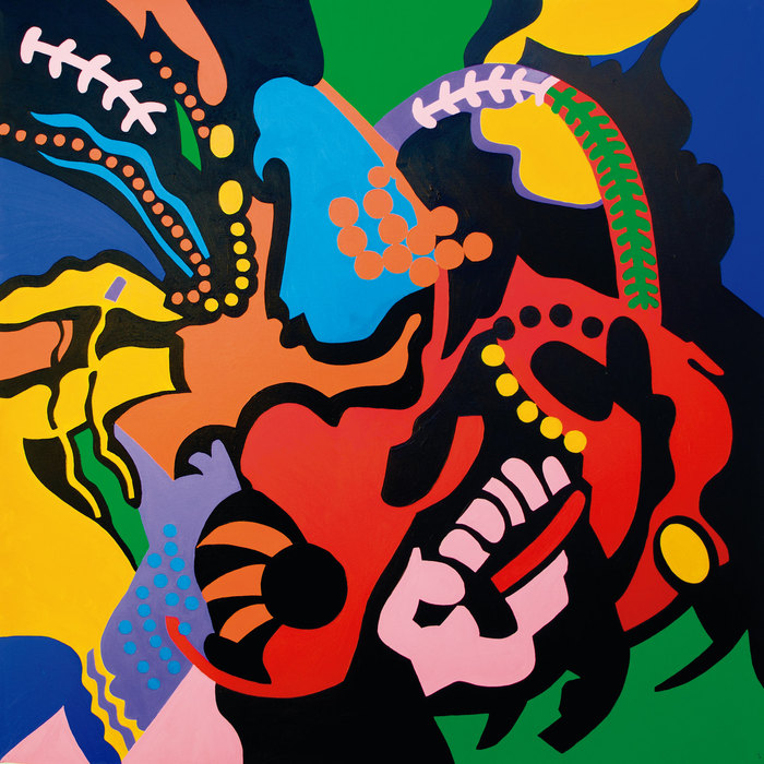 Carnaval. Composición VI, 2013. Óleo sobre lienzo, 130 × 130 cm