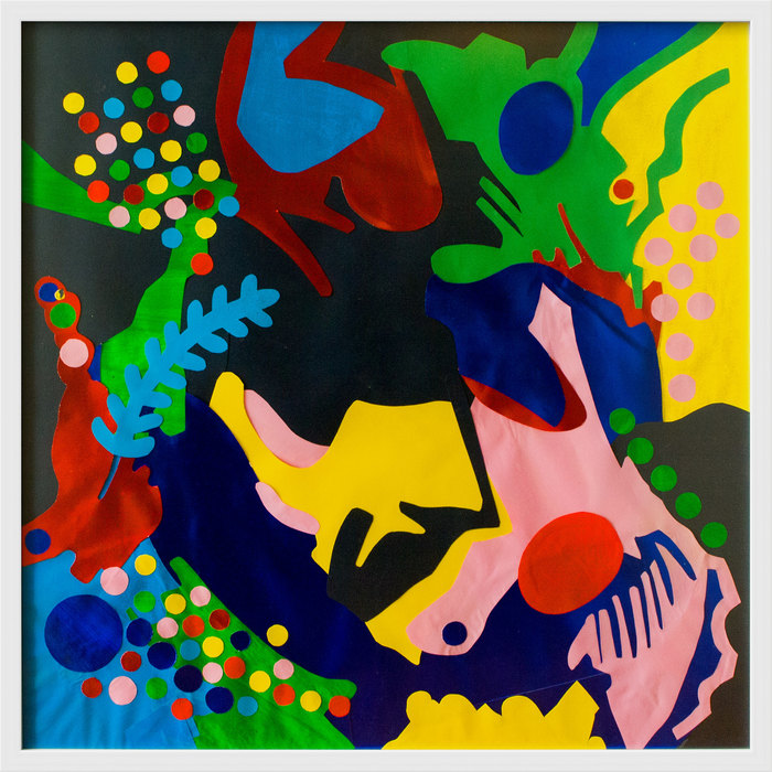 Carnaval. Composición VIII, 2015. Collage sobre papel, 80 × 80 cm
