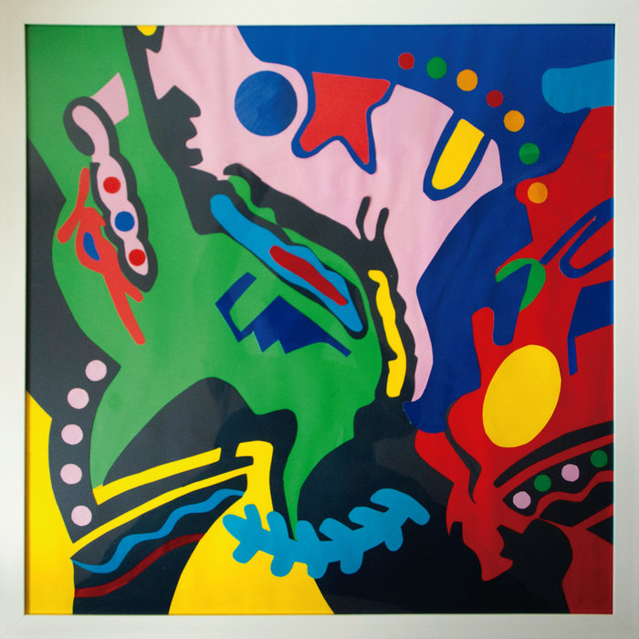 Carnaval. Composición IX, 2015. Collage sobre papel, 80 × 80 cm