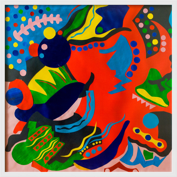 Carnaval. Composición X, 2015. Collage sobre papel, 80 × 80 cm