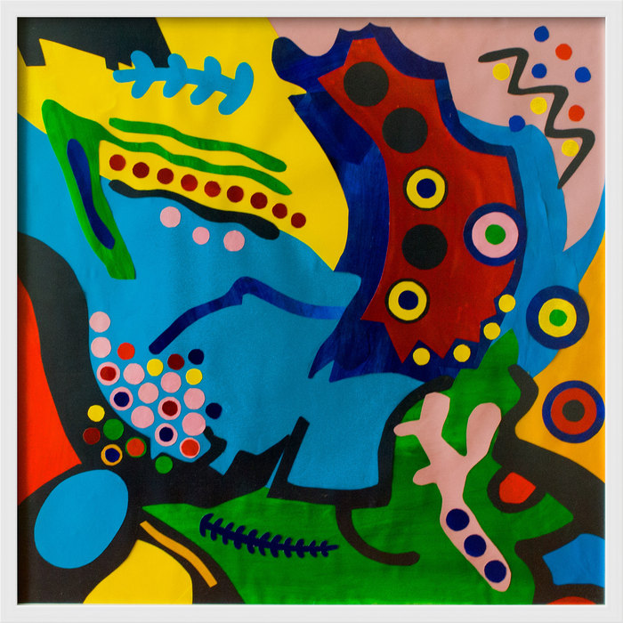 Carnaval. Composición XI, 2015. Collage sobre papel, 80 × 80 cm