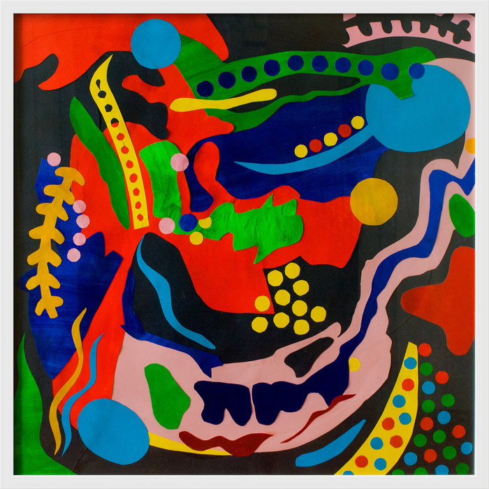 Carnaval. Composición XII, 2015. Collage sobre papel, 80 × 80 cm