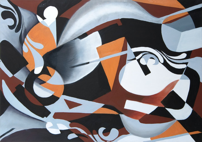 Estudio de una cuchara, 2004. Óleo sobre lienzo, 70 × 100 cm