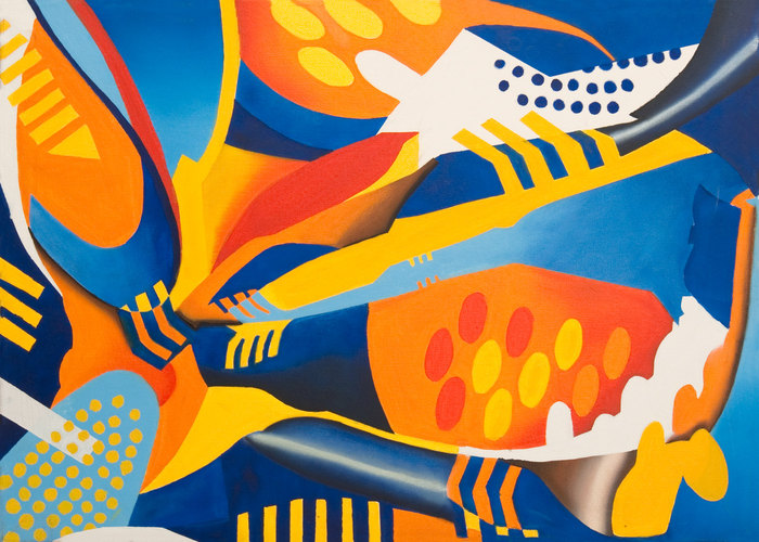 Estudio de cepillo de dientes, 2006. Óleo sobre lienzo, 50 × 70 cm