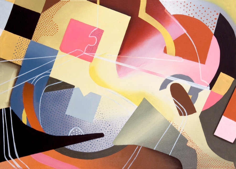 Estudio de pincel en baño, 2007. Óleo sobre lienzo, 50 × 70 cm