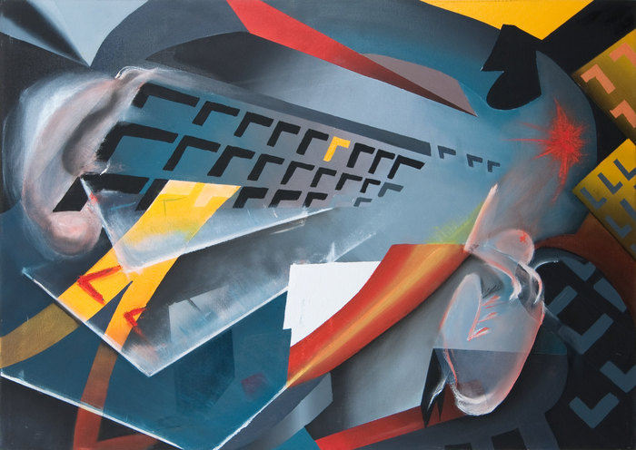 Bosterburger, 2007. Óleo sobre lienzo, 70 × 100 cm
