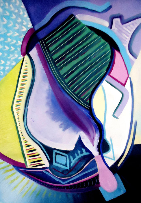 La metamorfosis VII, 2016. Óleo sobre lienzo, 70 × 100 cm