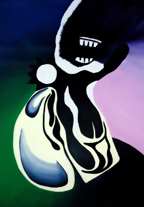 La ira IV, 2016. Óleo sobre lienzo, 70 × 100 cm