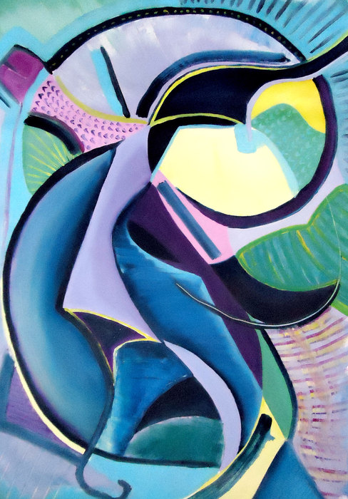 La ira VIII, 2016. Óleo sobre lienzo, 70 × 100 cm
