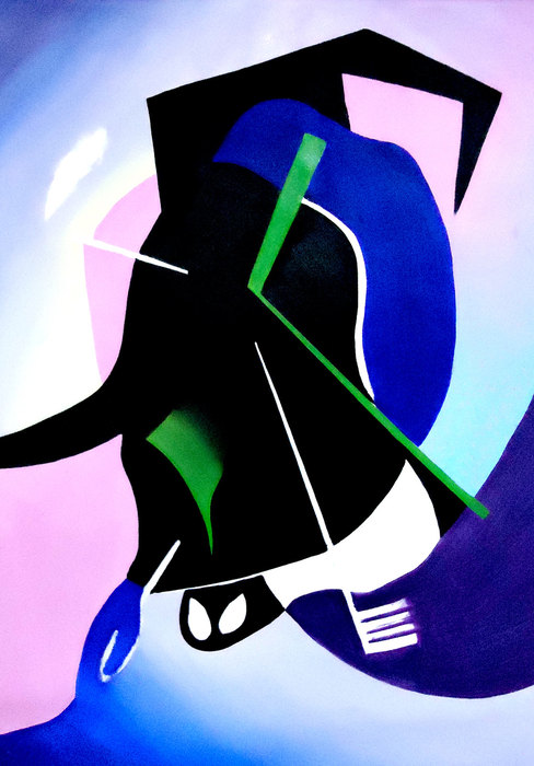 La muerte VI, 2016. Óleo sobre lienzo, 70 × 100 cm