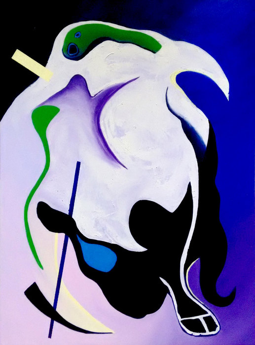 La muerte VII, 2016. Óleo sobre lienzo, 70 × 100 cm
