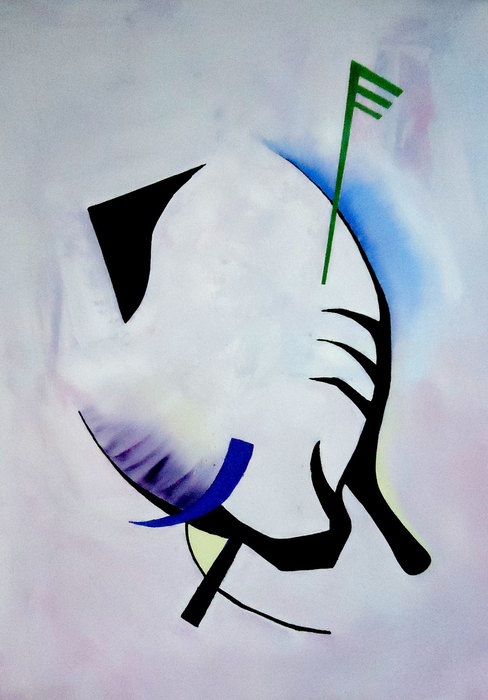La muerte VIII, 2016. Óleo sobre lienzo, 70 × 100 cm