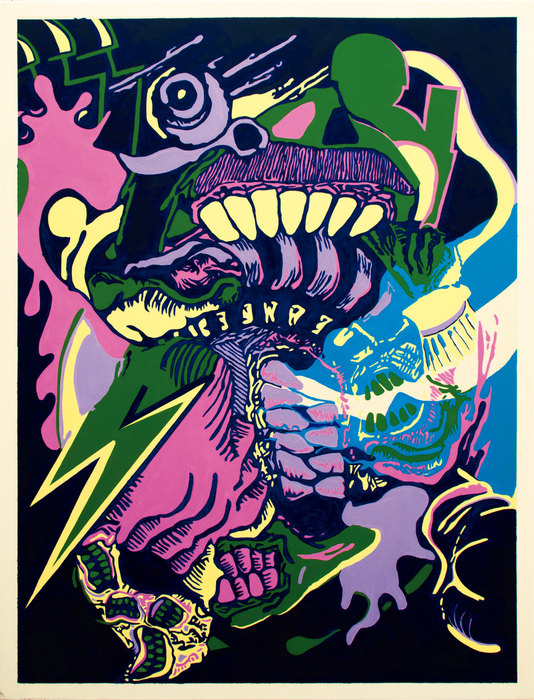 Jorge Rafael Videla, 2018. Óleo sobre lienzo, 97 × 130 cm