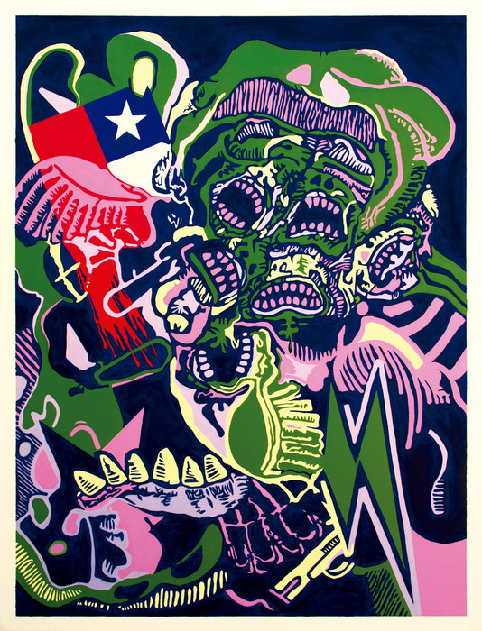 Augusto Pinochet, 2018. Óleo sobre lienzo, 97 × 130 cm