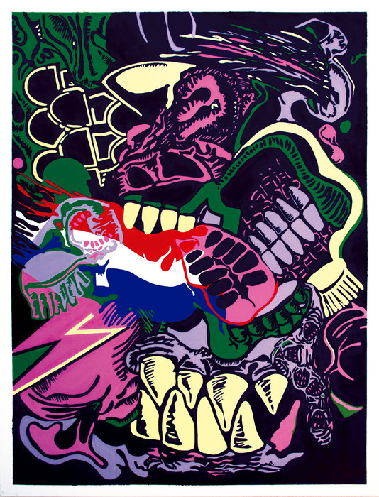 Alfredo Stroessner, 2018. Óleo sobre lienzo, 97 × 130 cm