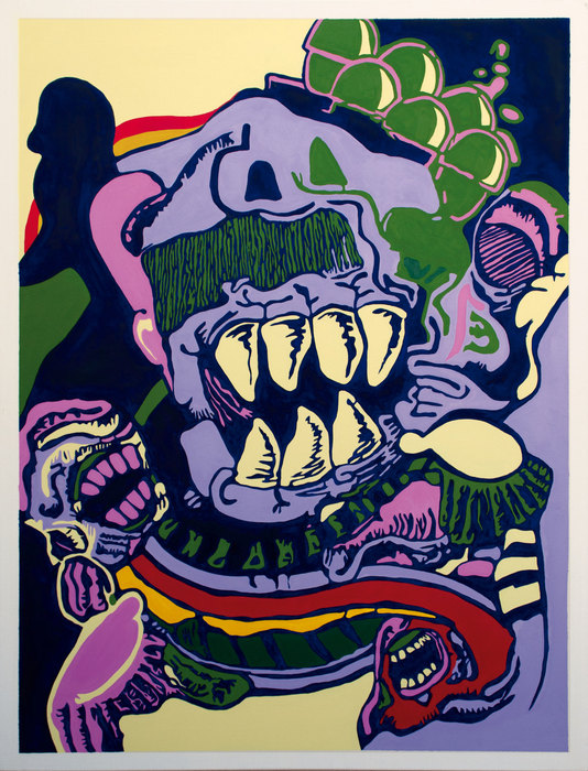 Hugo Banzer Suárez, 2018. Óleo sobre lienzo, 97 × 130 cm