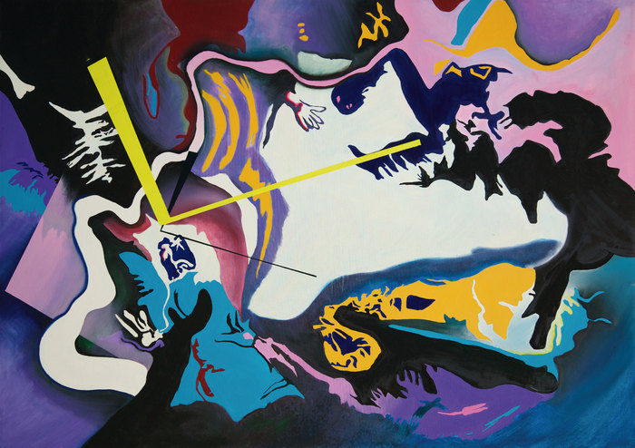 Santa Rocío de Dorrego. Composición II, 2012. Óleo sobre lienzo, 140 × 200 cm